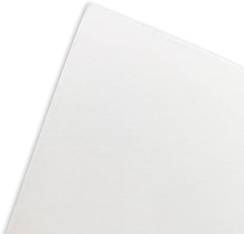 Vaessen Creative Florence Smooth Blanks, branco, 300 GSM Aquarela, 50 peças, x 15,5 cm, Crie cartões de aniversário, convites de