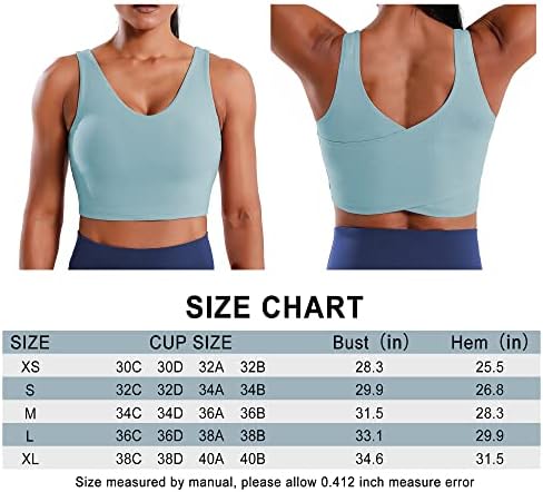 Yogasasa Sports Bra for Women LONGLINE LOWCECK TOPS CROLHA