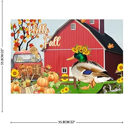 Hello Fall Wall Art Stickers Modern Pumpkin Farm colorido colorido Decalque de parede Decalques murais de vinil cita