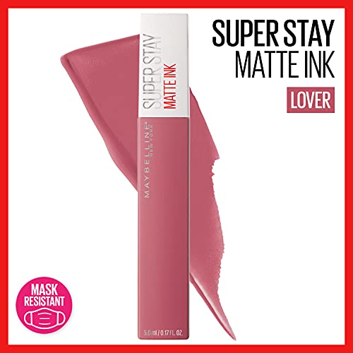 Maybelline Super Stay Stay Ink Liquid Liquid Batom Makeup, Cor de alto impacto duradouro, até 16h desgas
