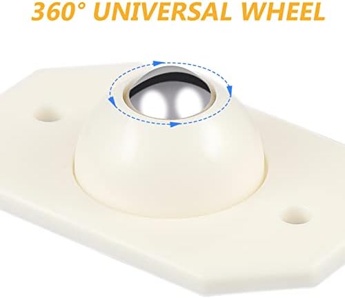 Ultchnovo 16pcs rodas de rodízio auto-adesivo, 360 graus Mini Rodas Adesivas Mini-Caster universal Mini rodas de giro giratória