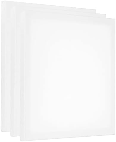 Patikil Paint Treases para pintura, 3 pacote de 3 pacote de 8x12 polegadas Retângulo Moldura de madeira esticada em branco