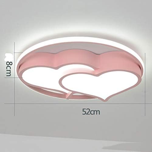 Lâmpada de teto lysldh amor coração projetar teto de teto LED LED acrílico lâmpada tom de teto lâmpada de teto diminuído de controle
