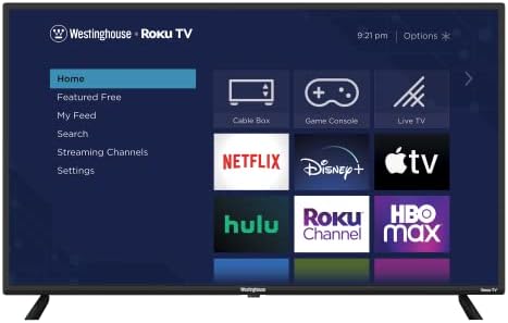 Westinghouse 43 4K Ultra HD Smart Roku TV com HDR, 4K UHD Smart TV com conectividade Wi-Fi e aplicativo móvel, TV de tela plana compatível com Kit Home da Apple, Alexa e Google Assistant, 2023 Modelo