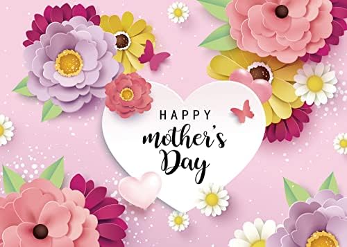 Feliz dia das mães Antecedentes Flores rosa roxo Love Paper Decoração de flores feminino Mãe avó Festa do dia das mães
