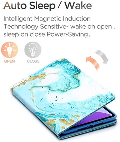 MonsDirect Galaxy Tab A7 10,4 polegadas 2020 PU CASA DE CATERO SLIM FIT FOLIO