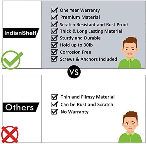 INDIANSHELL 3 GAYS PACKS | Chave de ganchos suspensos | Montar os ganchos de casaco moderno montados na parede | Ganchos de decoração de madeira | Ganchos de arte da parede do colar para pendurar [10,16 cm]