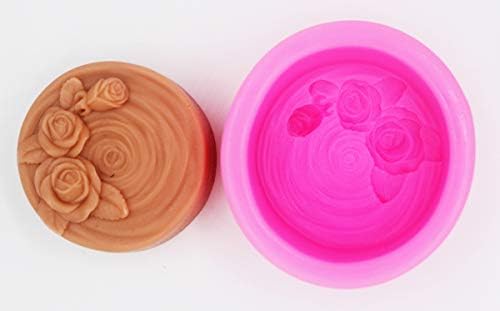 Moldes de sabão Ripple Rosp Rose Art Art Silicone Mold Craft Moldes