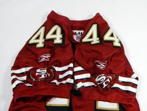 2004 San Francisco 49ers 44 Jogo emitido Red Jersey 44 DP30881 - Jerseys não assinados da NFL usada