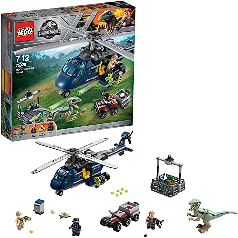 LEGO Jurassic World Blue de helicóptero rastreando caça 75928 brinquedo legal