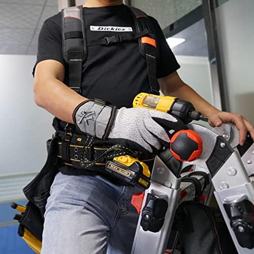 Kunn Tool Belt Suspender com pulseira magnética e bolsa de ferramentas de eletricista com cintura