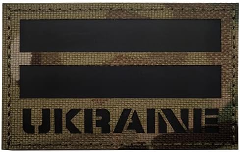 Bandeira Ucrânia IR Infravermelho refletivo de adesivo para gancho e loop Moral Patches Tactical Military Distintante