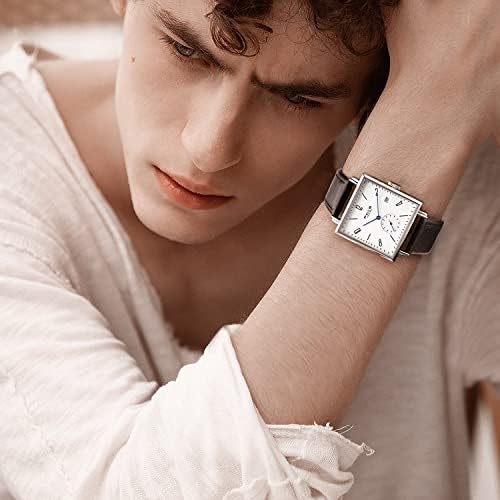 Feice unissex square assista masculino bauhaus relógio automático relógios mecânicos relógios de pulso analógico -Sapphire