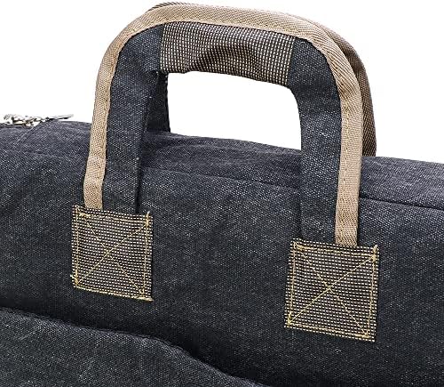 Transon Art Portfolio Case Artista Backpack Canvas Bag Large 26 ”x 19,5” cor preta
