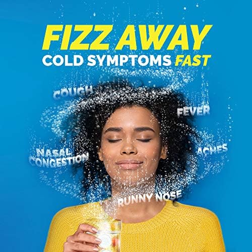 Alka Seltzer Plus Severo não-Drowsy Cold & Tosse Powerfast Fizz efervescente comprimidos frios comuns, congestionamento sinusal,