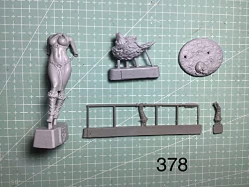 Goodmoel 54mm antigo kit de figura de resina guerreira feminina Tribal, miniaturas desmontadas e sem pintura / XA-0673