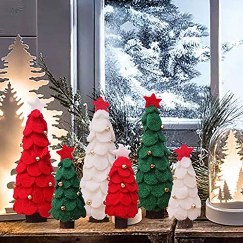 Decorações de Natal Mini árvore de Natal Table Top Counter Decorações Pequenas Presentes Ornamentos para Árvores de Natal Elegante