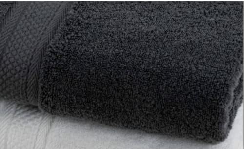 Armenicus Armenian 2 peças Toalhas, algodão, altamente absorvente e de toalha de qualidade Premium Ultra Soft - Cinza escuro