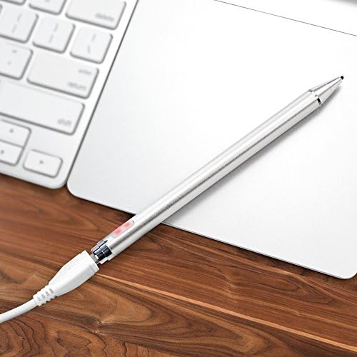 Caneta de caneta de onda de ondas para TCL Tab 10s - acumulação de caneta ativa, caneta eletrônica com ponta ultra fina para TCL Tab 10s - prata metálica