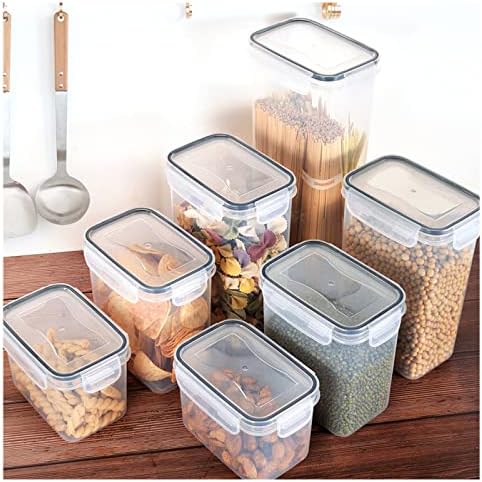 Recipientes de armazenamento de plástico de alimentos de depila iTCHen 24 peças seladas com jarros de armazenamento
