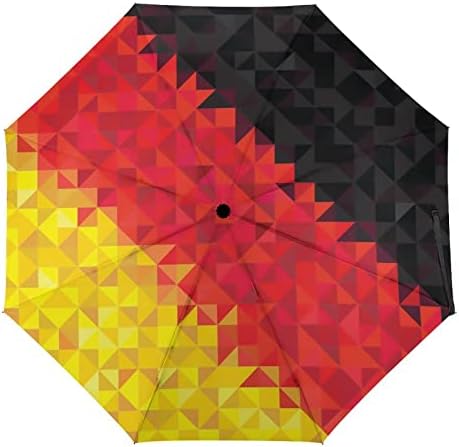 Alemanha bandeira geométrica Viagem Umbrella Durável no guarda