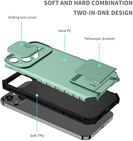 Capa de capa de telefone Silicone Kickstand Case compatível compatível com Samsung Galaxy S20 Fe, [3 Ways Stand] Caso de suporte vertical e horizontal, mangas de caixa de telefone de proteção dura de corpo inteiro.