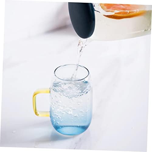 1 conjunto de vidro mais frio jarro com tampa de tampa jarro caseiro jarro de vidro borossilicato azul de jarro de vidro azul, pp