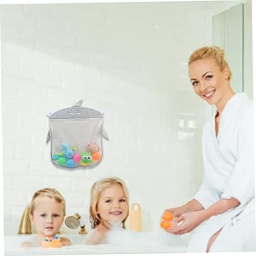 Aeiofu Bath Toy Storage Net Baby Bathtub Toy Organizer Shower Caddy com 2 copos de sucção para o banheiro.